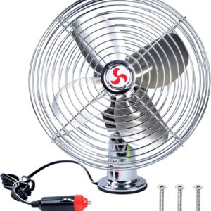 12V Fan, 2-Speed, Adjustable Angle