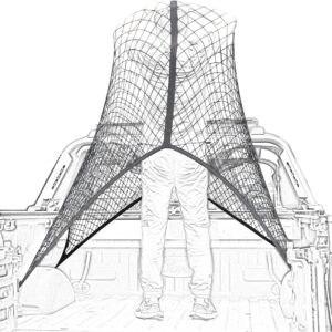 Highly Elastic Cargo Net, Simple Truck Bed Cargo Mesh Organizer