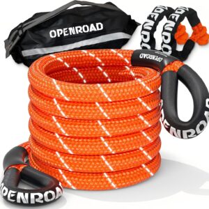 OPENROAD Kinetic Recovery Tow Rope, 36000 Lbs